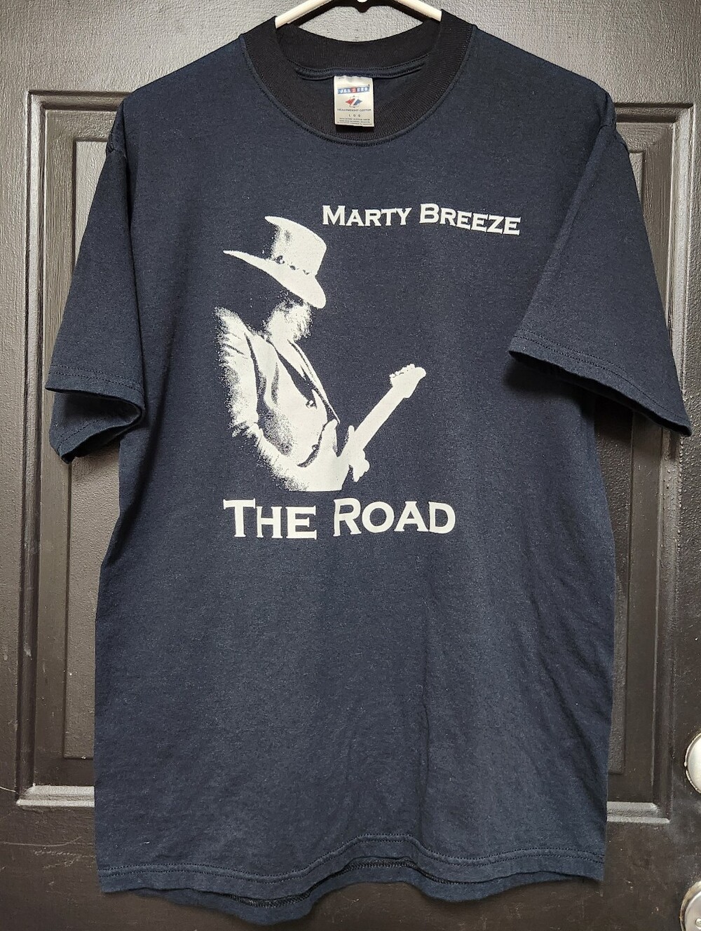 Marty Breeze The Road Guitar Musician Short Sleeve T-Shirt Adult Large